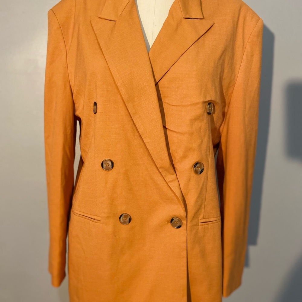 Double breasted oversized blazer